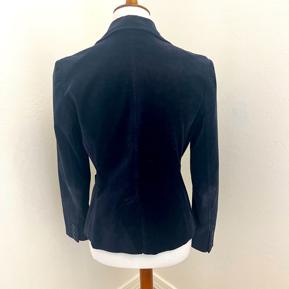 GAP Women’s Navy Blue Velvet Blazer - Picture 4 of 6